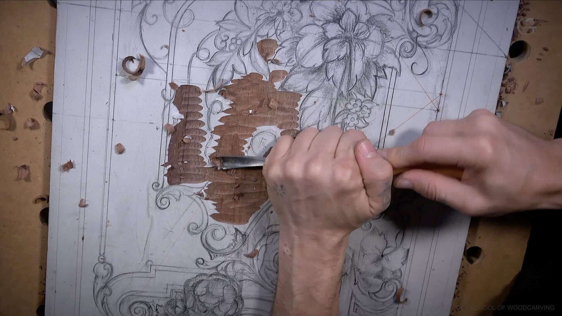 Woodcarving, From Designing to Carving - Learn To Carve Late 18th Century Style Furniture Panel - Woodcarving School Online with Alexander Grabovetskiy. @grabovetkiy #woodcarving #woodworking Woodcarving Video Workshops. Woodcarving Lessons. Wood Carving Virtual Apprenticeship. Classical Woodcarving Courses online.