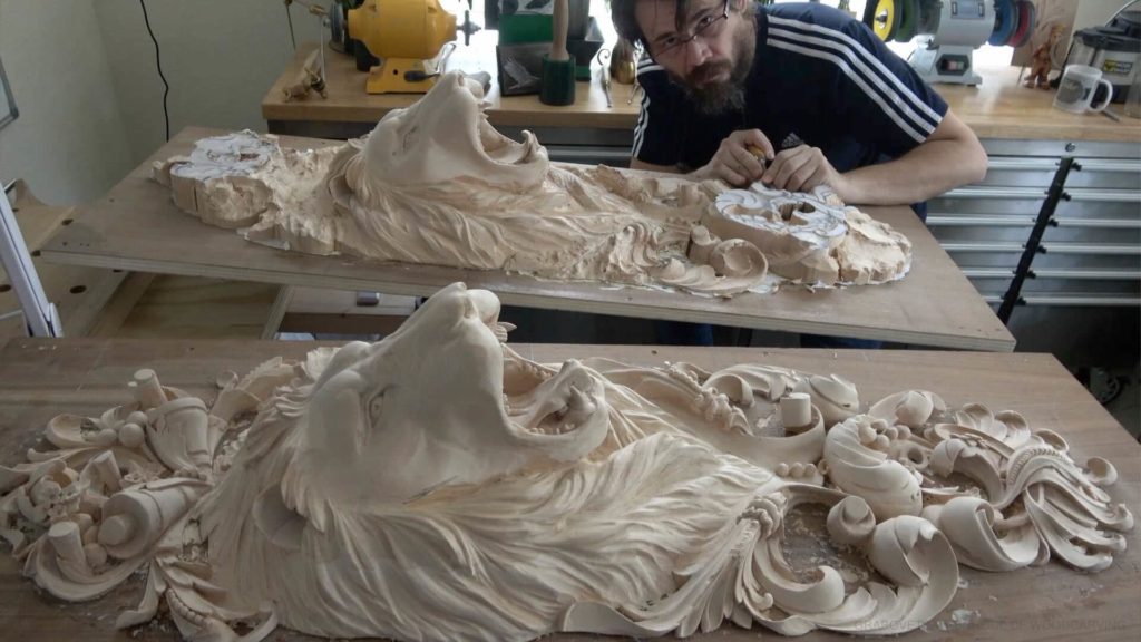 How To Carve Lion Head Appliqué Onlay Like Master