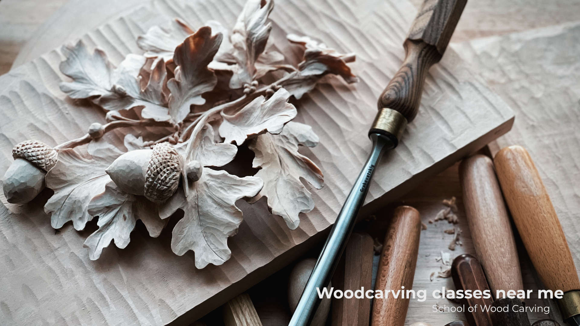 Woodcarving classes near me Looking for woodcarving classes near you? Our school offers wood carving classes both in-person and online, so you can learn from the comfort of your own home or at one of our locations near you. Alexander Grabovetskiy in every Workshop will guide you through the art of woodcarving, from the basics to more advanced techniques. Where ever You live, in Boston or San Francisco, Miami or Seatle, Chicago or Austin you can learn how the art of sculpture from wood.