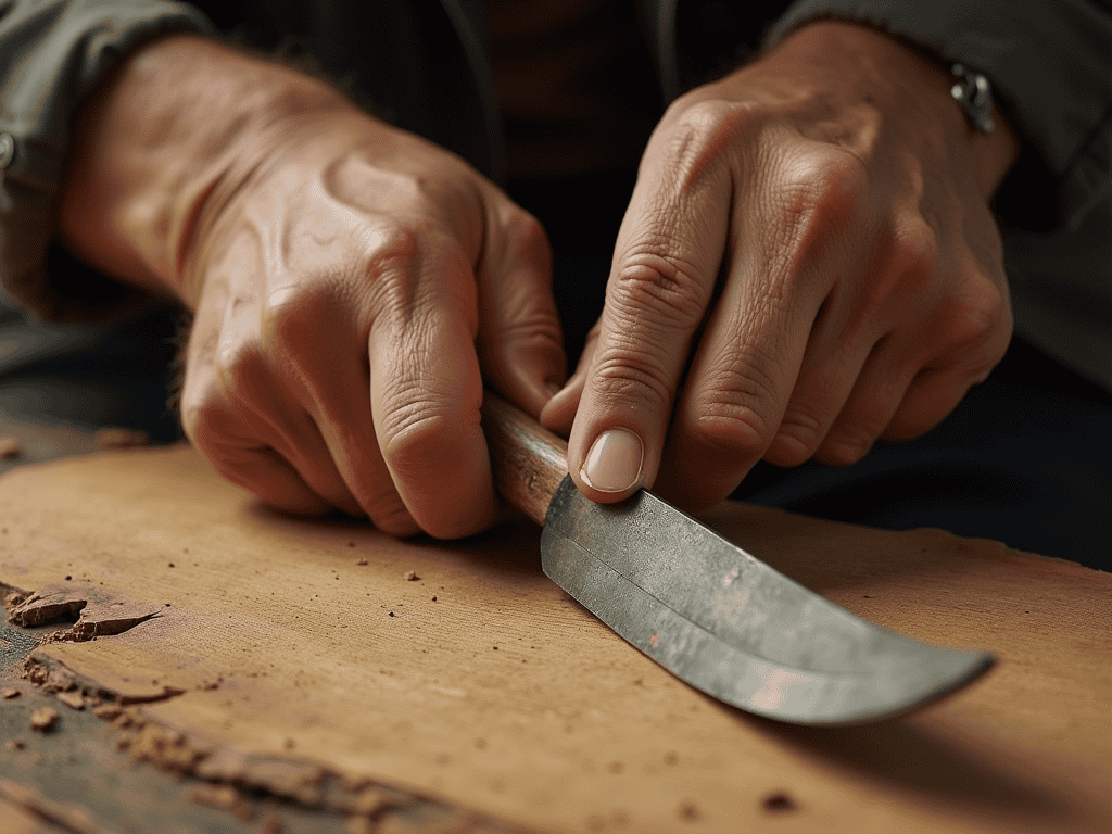 WOODCARVING LESSONS: Hand carving wood with a knife. Woodcarver Grabovetskiy in the picture. - Wood Carving tutorials