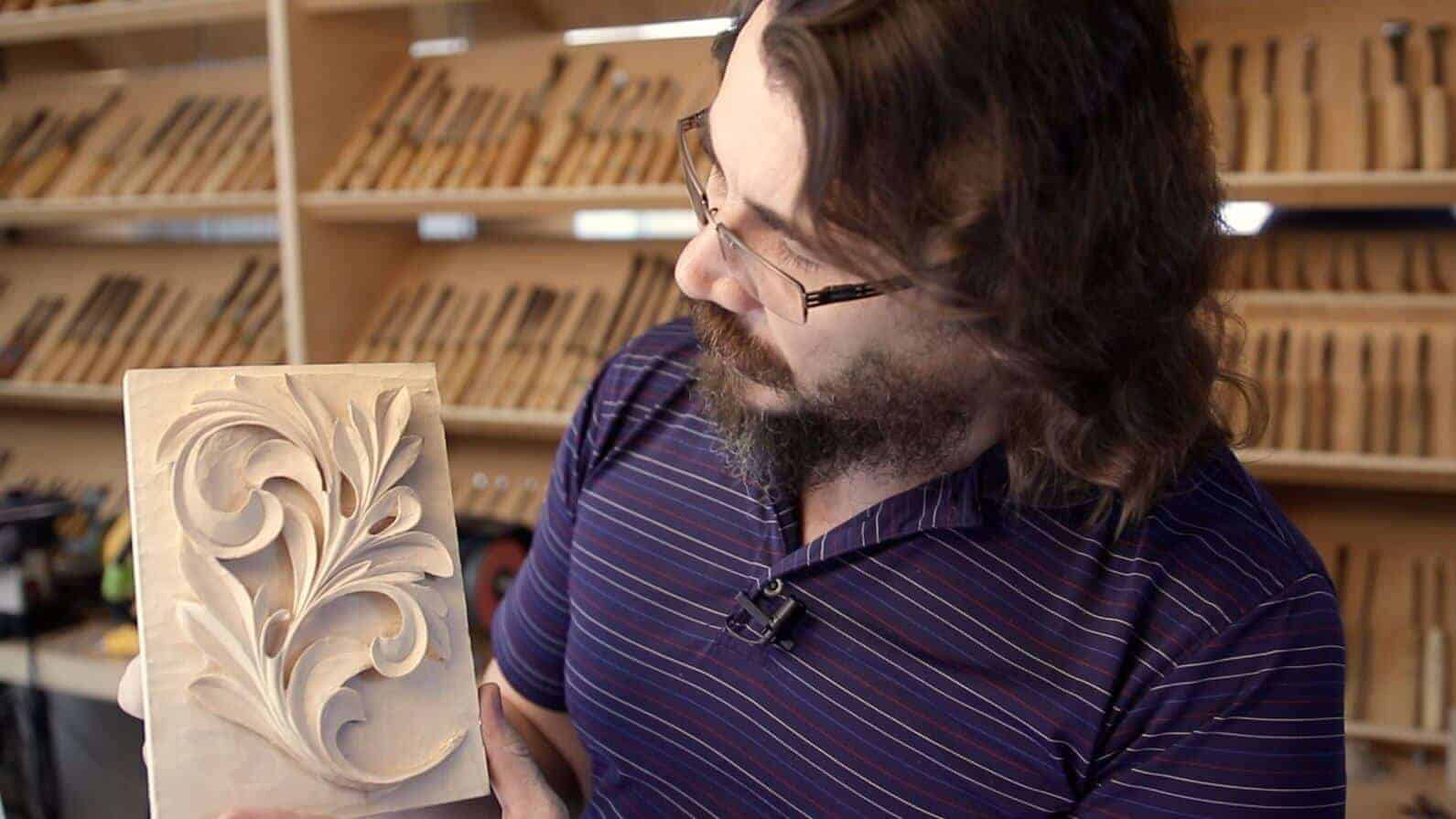 How to carve using power tools for Ancient Greek Acanthus