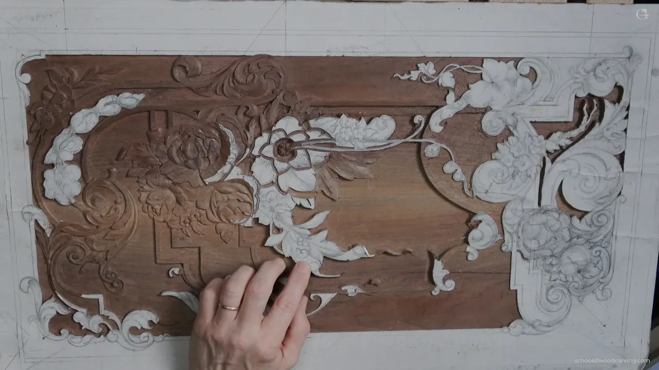 The whole panel, from above.